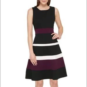 Tommy Hilfiger black striped dress